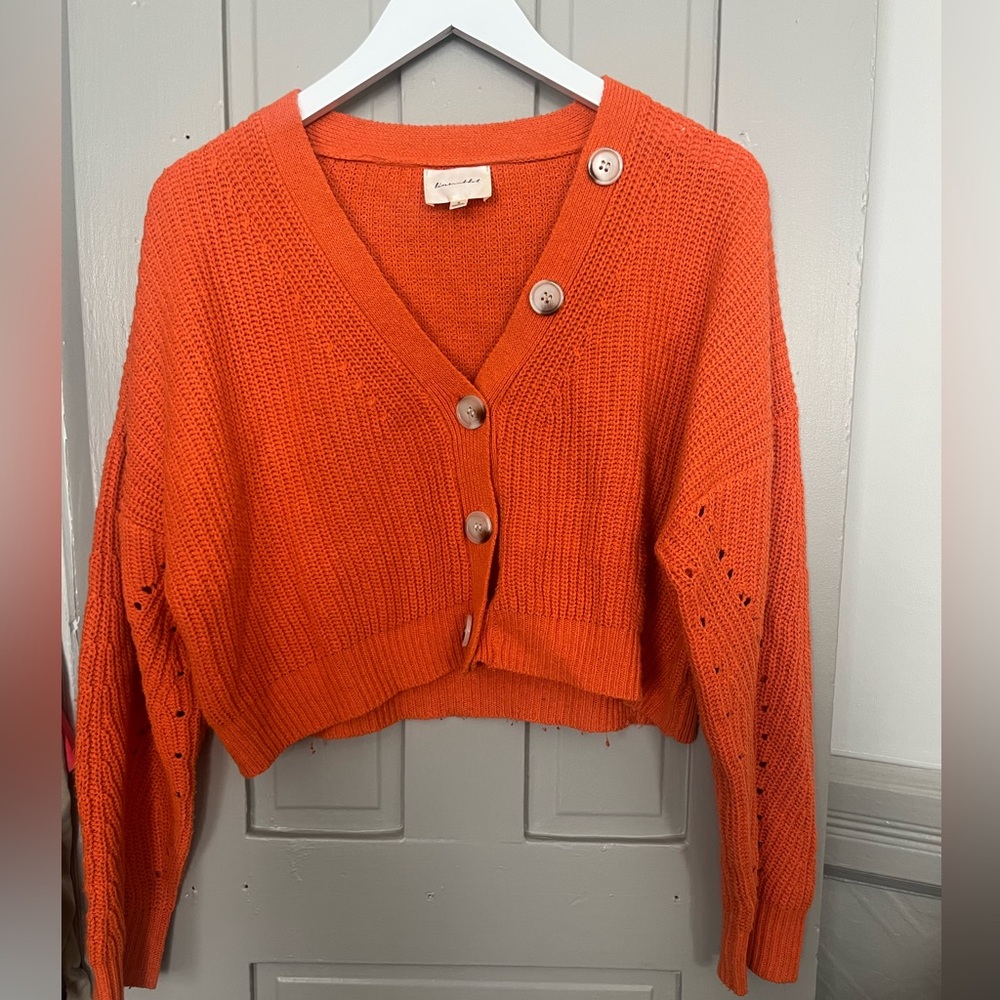 Line & Dot - Red Sweater - Sz S